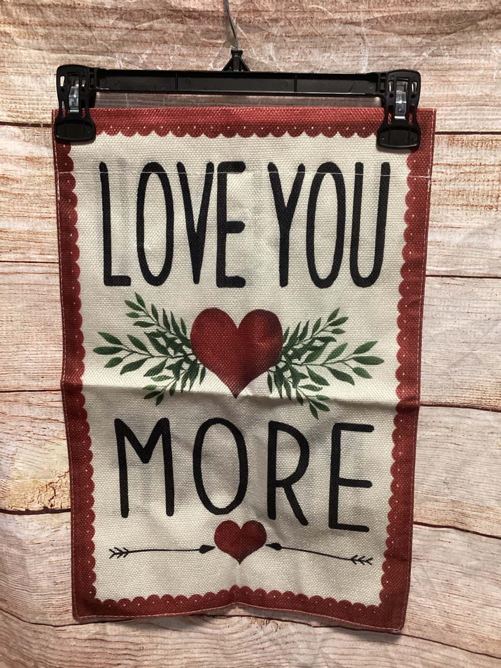 Love you more decorative garden flag